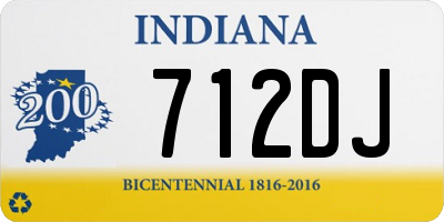IN license plate 712DJ