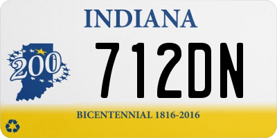 IN license plate 712DN