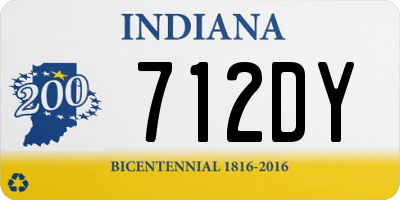 IN license plate 712DY