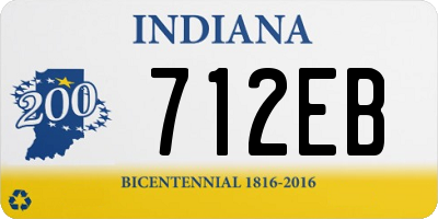 IN license plate 712EB