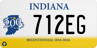 IN license plate 712EG