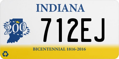 IN license plate 712EJ