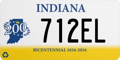 IN license plate 712EL