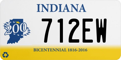 IN license plate 712EW