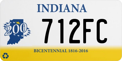 IN license plate 712FC