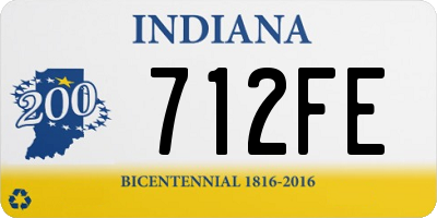 IN license plate 712FE