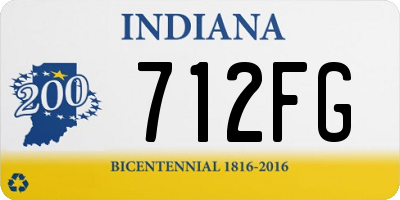 IN license plate 712FG