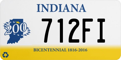 IN license plate 712FI