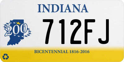 IN license plate 712FJ