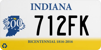 IN license plate 712FK