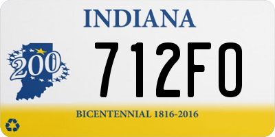 IN license plate 712FO