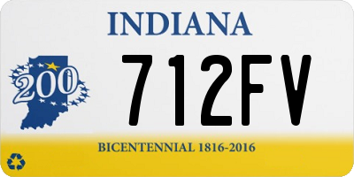 IN license plate 712FV