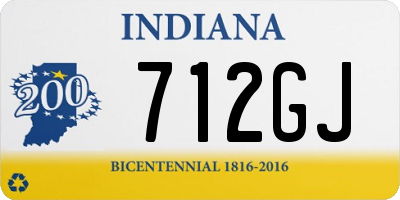 IN license plate 712GJ
