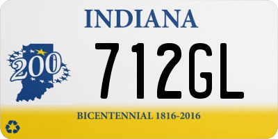 IN license plate 712GL