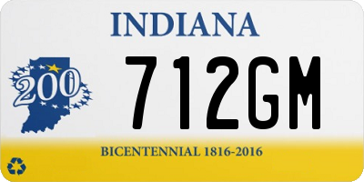 IN license plate 712GM