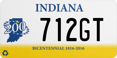 IN license plate 712GT