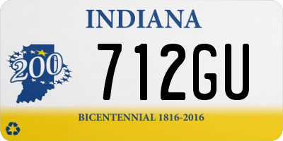 IN license plate 712GU