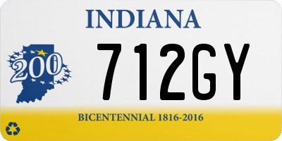 IN license plate 712GY