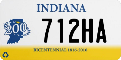 IN license plate 712HA