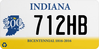 IN license plate 712HB