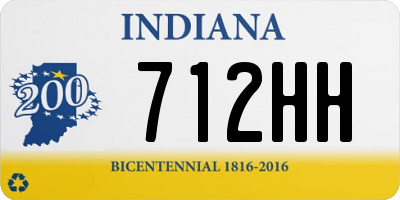 IN license plate 712HH