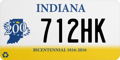 IN license plate 712HK