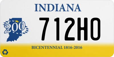 IN license plate 712HO