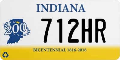 IN license plate 712HR