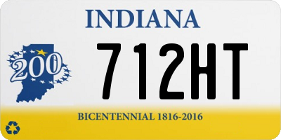 IN license plate 712HT