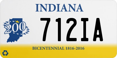 IN license plate 712IA