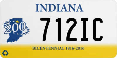 IN license plate 712IC