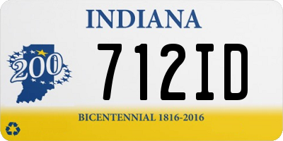 IN license plate 712ID