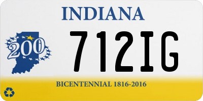 IN license plate 712IG