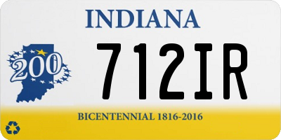 IN license plate 712IR
