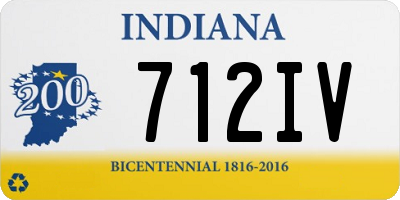 IN license plate 712IV