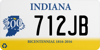 IN license plate 712JB