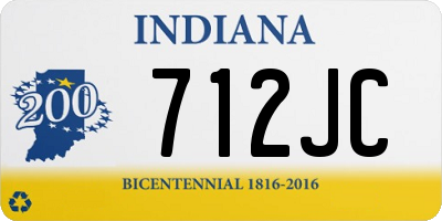 IN license plate 712JC