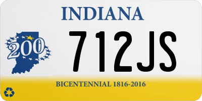 IN license plate 712JS