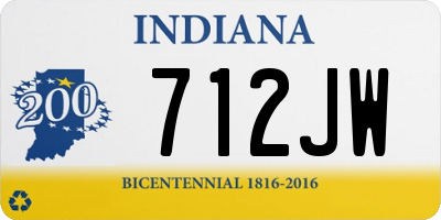 IN license plate 712JW