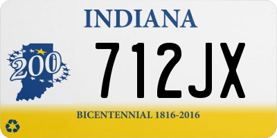 IN license plate 712JX