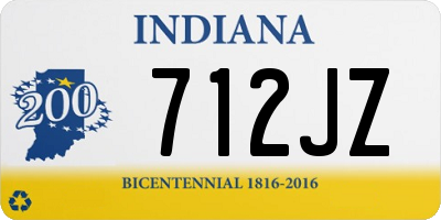 IN license plate 712JZ