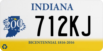 IN license plate 712KJ