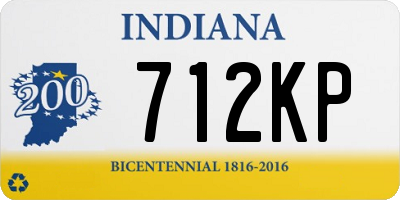 IN license plate 712KP