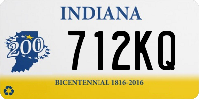 IN license plate 712KQ