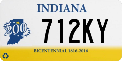 IN license plate 712KY