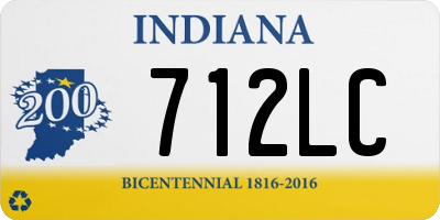 IN license plate 712LC