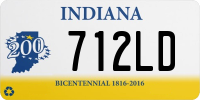 IN license plate 712LD