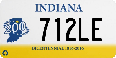 IN license plate 712LE