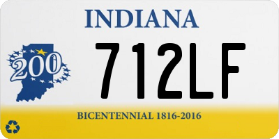 IN license plate 712LF