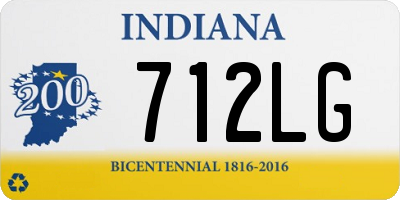IN license plate 712LG